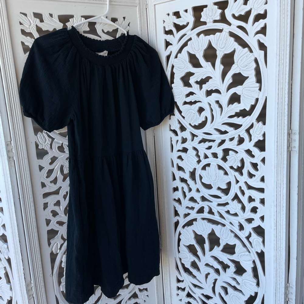 Black peasant dress